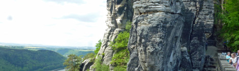 (Deutsch) Felssicherung Basteiaussicht