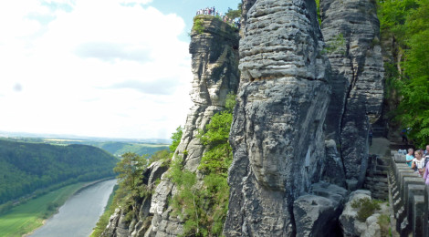 (Deutsch) Felssicherung Basteiaussicht