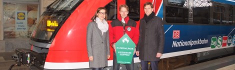 der neu gestaltete Triebwagen