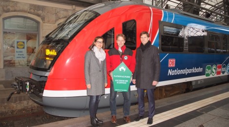 der neu gestaltete Triebwagen