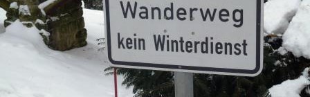 (Deutsch) Glatteiswarnung für alle Wanderwege - auch Basteibrücke betroffen!