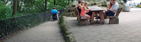 Barrierefreie Zufahrt zur Basteiaussicht