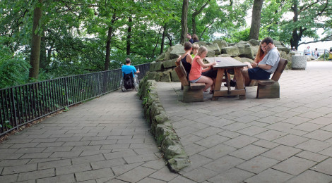 Barrierefreie Zufahrt zur Basteiaussicht