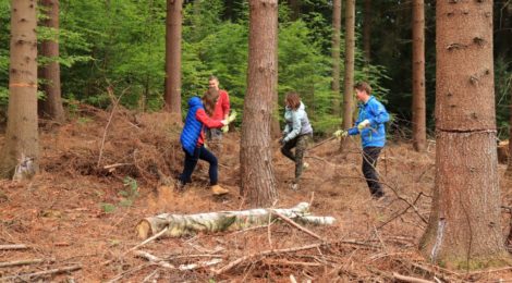 (Deutsch) Königsteiner Oberschüler packen bei Arbeitseinsatz an