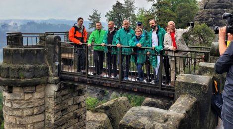 Ministerpräsident und alle sächsichen Minister tagten heut auf der Bastei