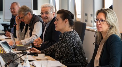 Austausch der Expertenkommission Waldbrände mit Fachleuten (© Sächsische Staatskanzlei)