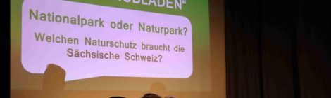Foto: J. Weber Die Bürgerinitiative Naturpark sowie die Nationalparkverwaltung saß mit je drei Vertretern im Präsidium. Die Moderation lag in guten Händen vom ansässigen Pfarrer Sebastian Kreß