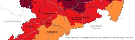 Screenshot Prognose Waldbrandgefahr 09.07.2023