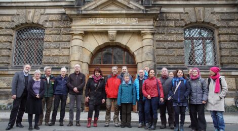 Foto: N. Rademacher Der Geburtstag von Caspar David Friedrich jährt sich in diesem Jahr zum 250. Mal. Das Elbsandsteingebirge prägte sein Schaffen. Anlass für eine besondere Qualifizierung der zertifizierten Nationalparkführer im Albertinum für entsprechende zukünftige Wanderangebote in der Nationalparkregion.